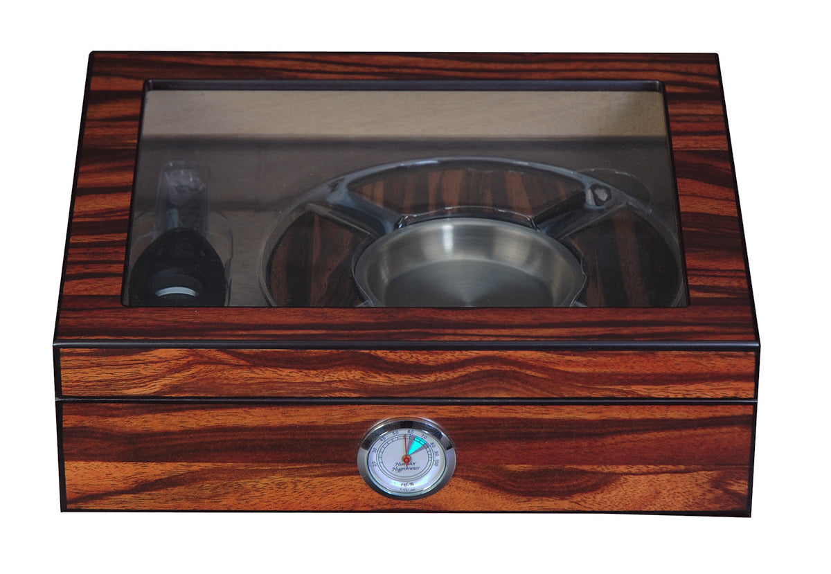 25 Cigar Humidor Set - Ebony Matte