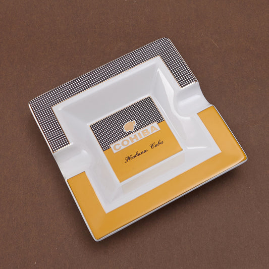 2 Placement Square Cohiba Ashtray